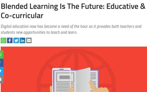 Blended Learning is the future: Educative & Co-curricular