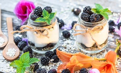 How to make Blueberry Cheese Jar Dessert