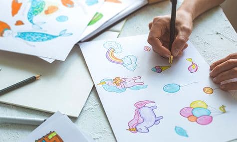 Online art classes for kids to learn how to draw cartoon characters