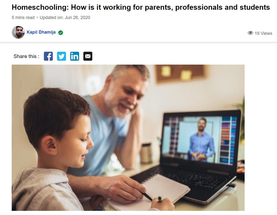 Homeschooling: How is it working for parents, professionals and students